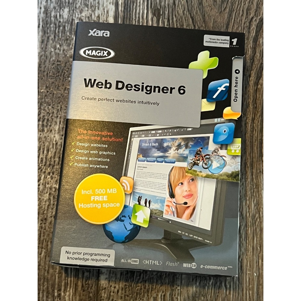 Magix Xara Web Designer‎ 6 Website Creation Software Design Graphics Hosting